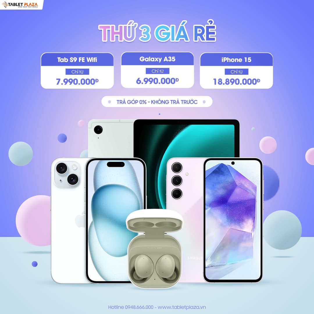 Unbox hàng loạt deal cực khủng cùng TabletPlaza Thủ Dâu Một