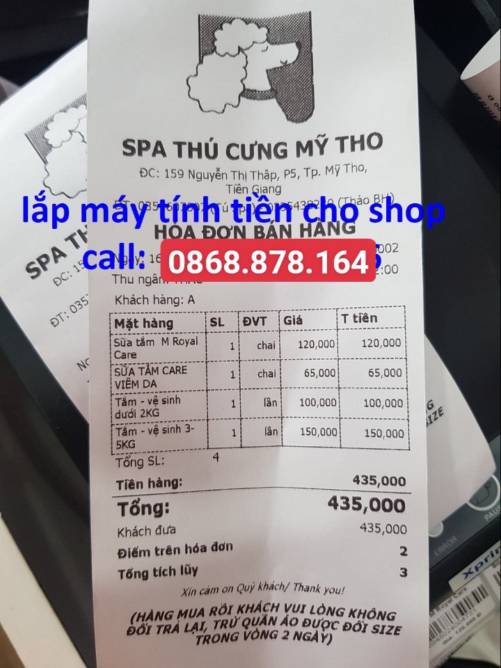 Trọn Bộ Máy Tính Tiền và Phần Mềm Quản Lý Shop Thú Cưng -0868.878.164