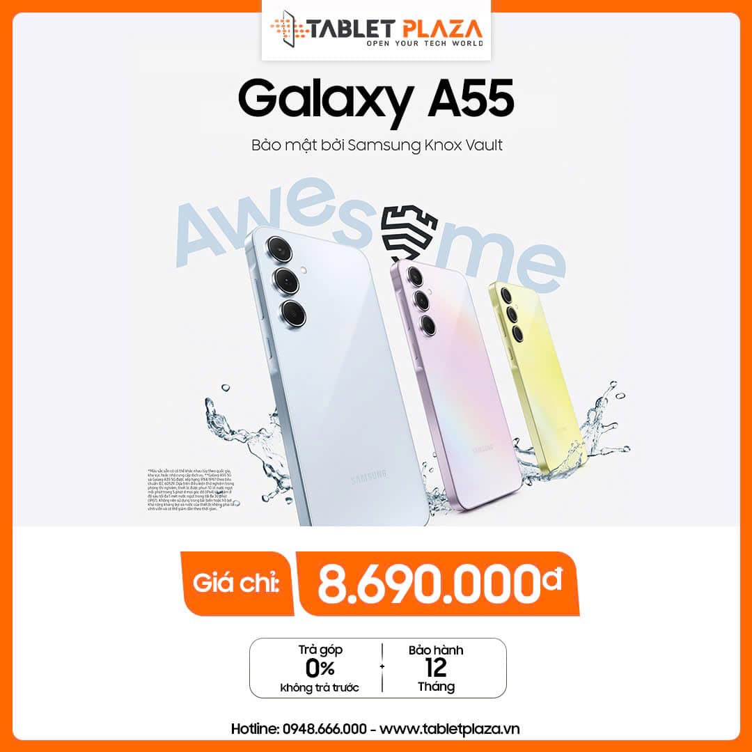 Bảo vệ tuyệt vời cùng Knox với A55 Samsung