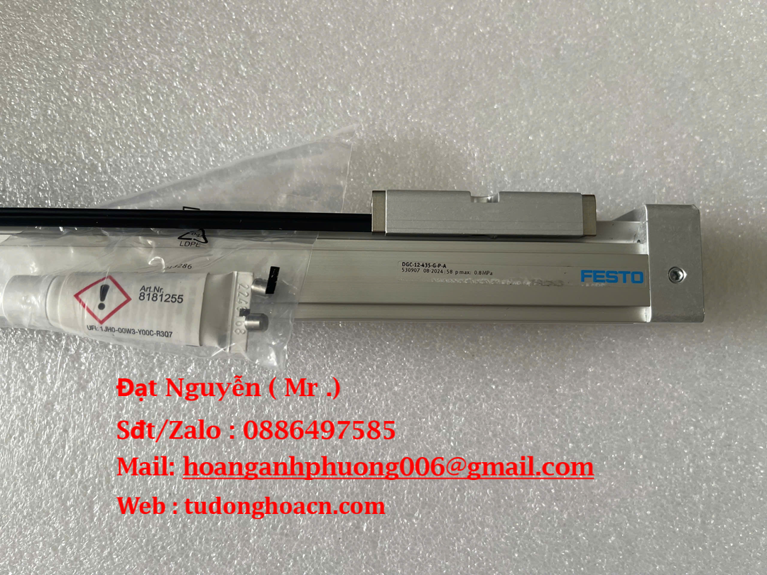 Xi lanh trượt DGC-12-435-G-P-A của Festo - Giải pháp Khí nén tối ưu