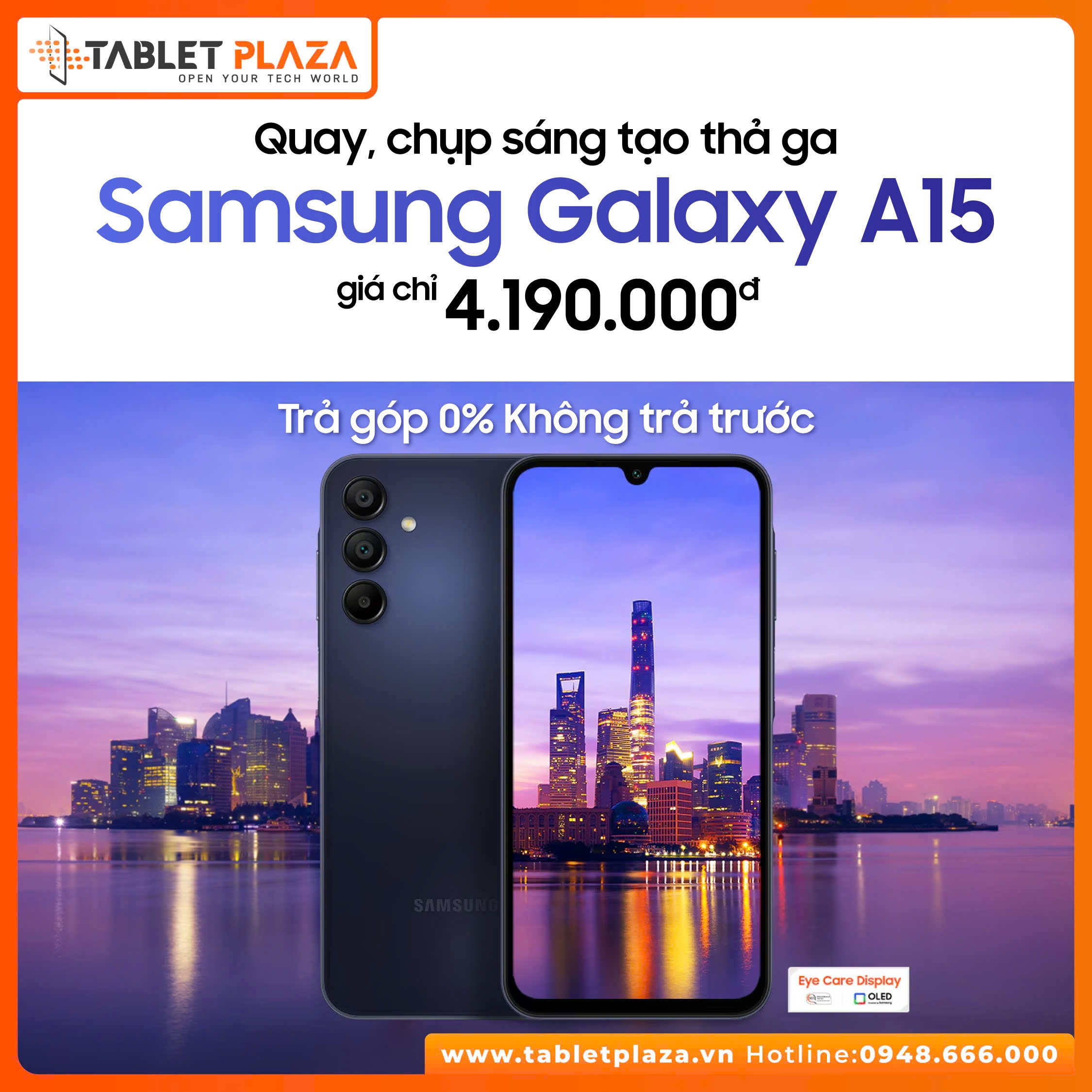 samsung galaxy A15 giá hời tại Tablet Plaza