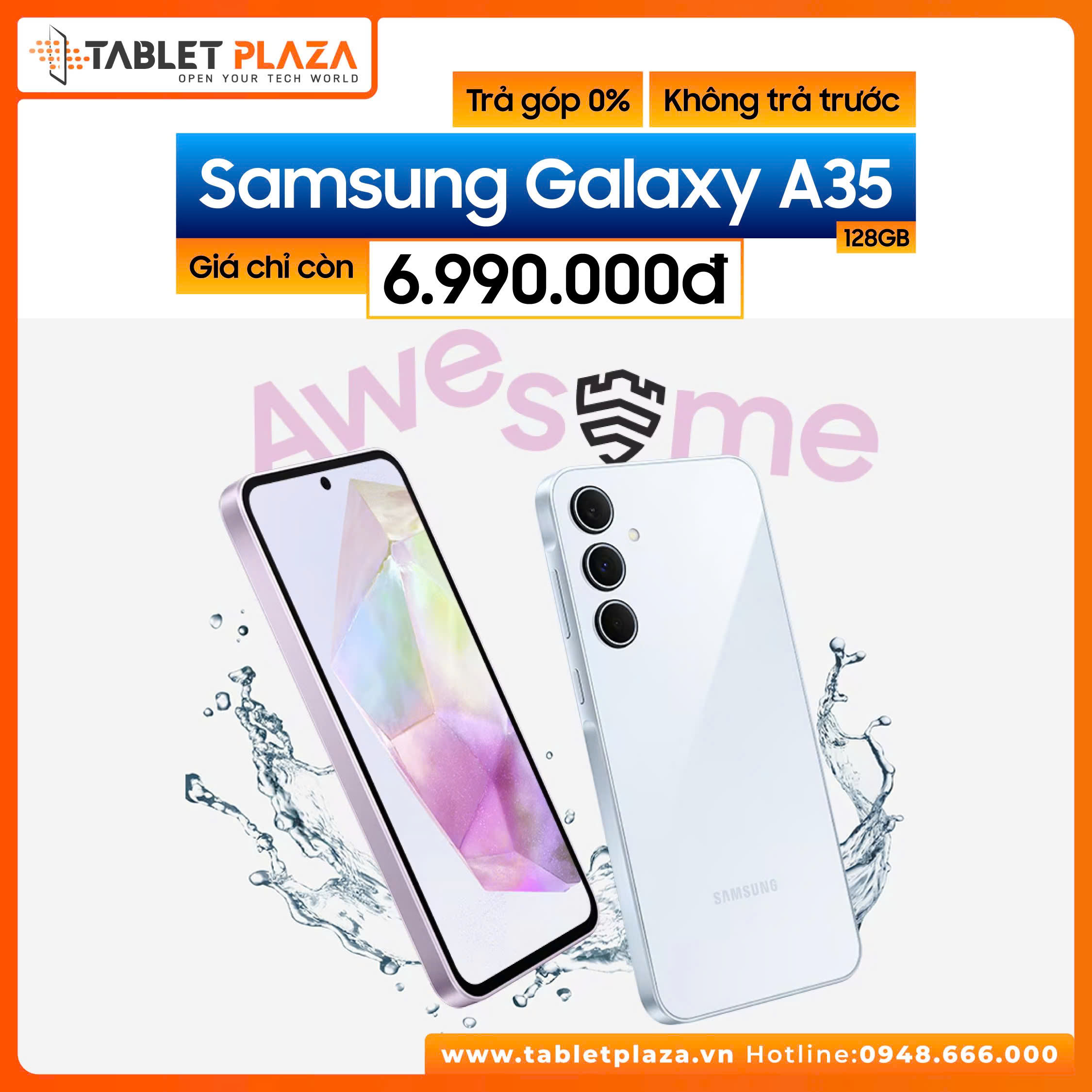 Galaxy A35 siêu phẩm tầm trung tại Tablet Plaza