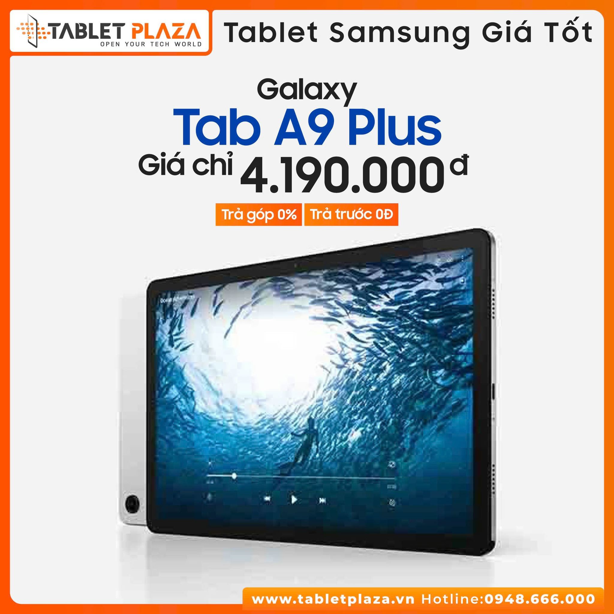 Hiệu năng cực đỉnh cùng Tab A9 Plus giá chỉ 4.190.000đ