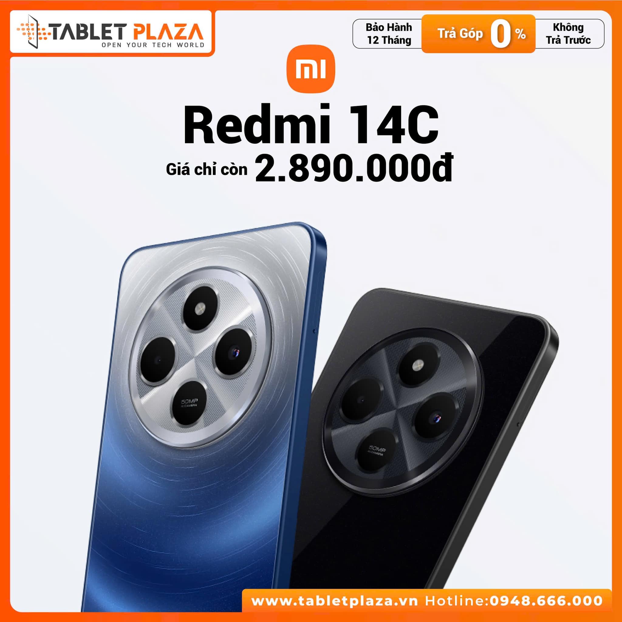 SIÊU PHẨM GIÁ RẺ - XIAOMI REDMI 14 TẠI TABLET PLAZA TDM