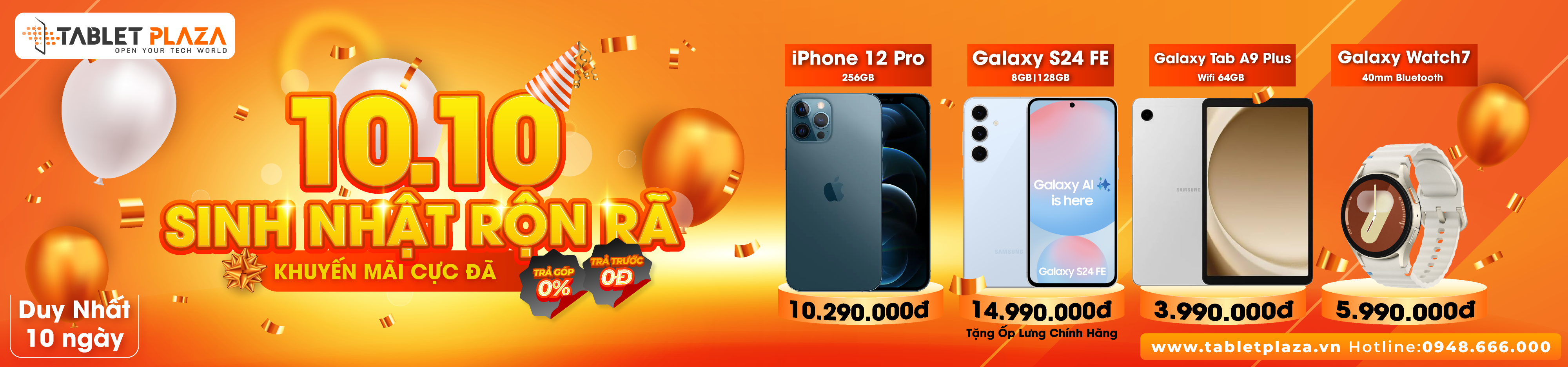 Quẩy banh nóc đại tiệc cùng sinh nhật TabletPlaza