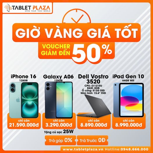 Giờ vàng tốt tốt săn sale cùng Tabletplaza