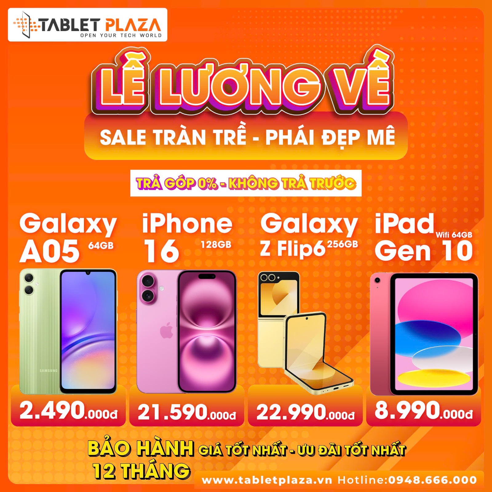 Sale ngập tràn 20.10 cùng TabletPlaza TDM