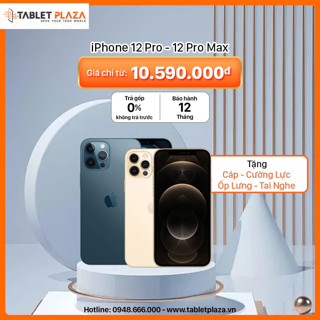 Mua 1 lời 4 cùng Iphone 12 Pro cùng TabletPlaza
