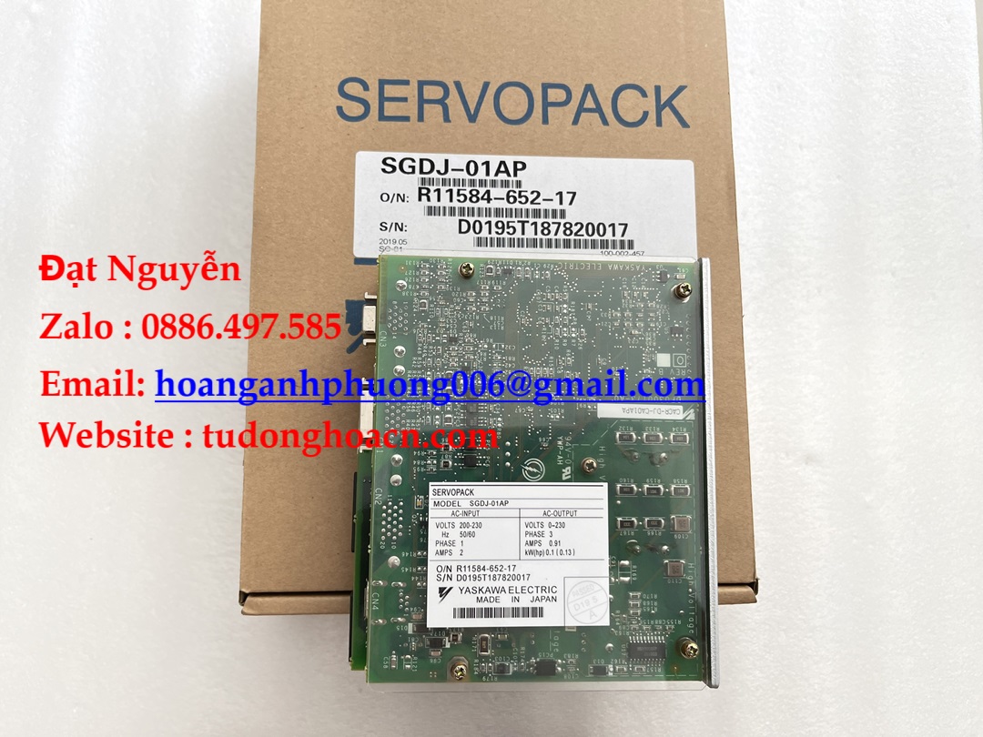 SGDJ-01AP Bộ điều khiển Servo yaskawa cho năng suất cao