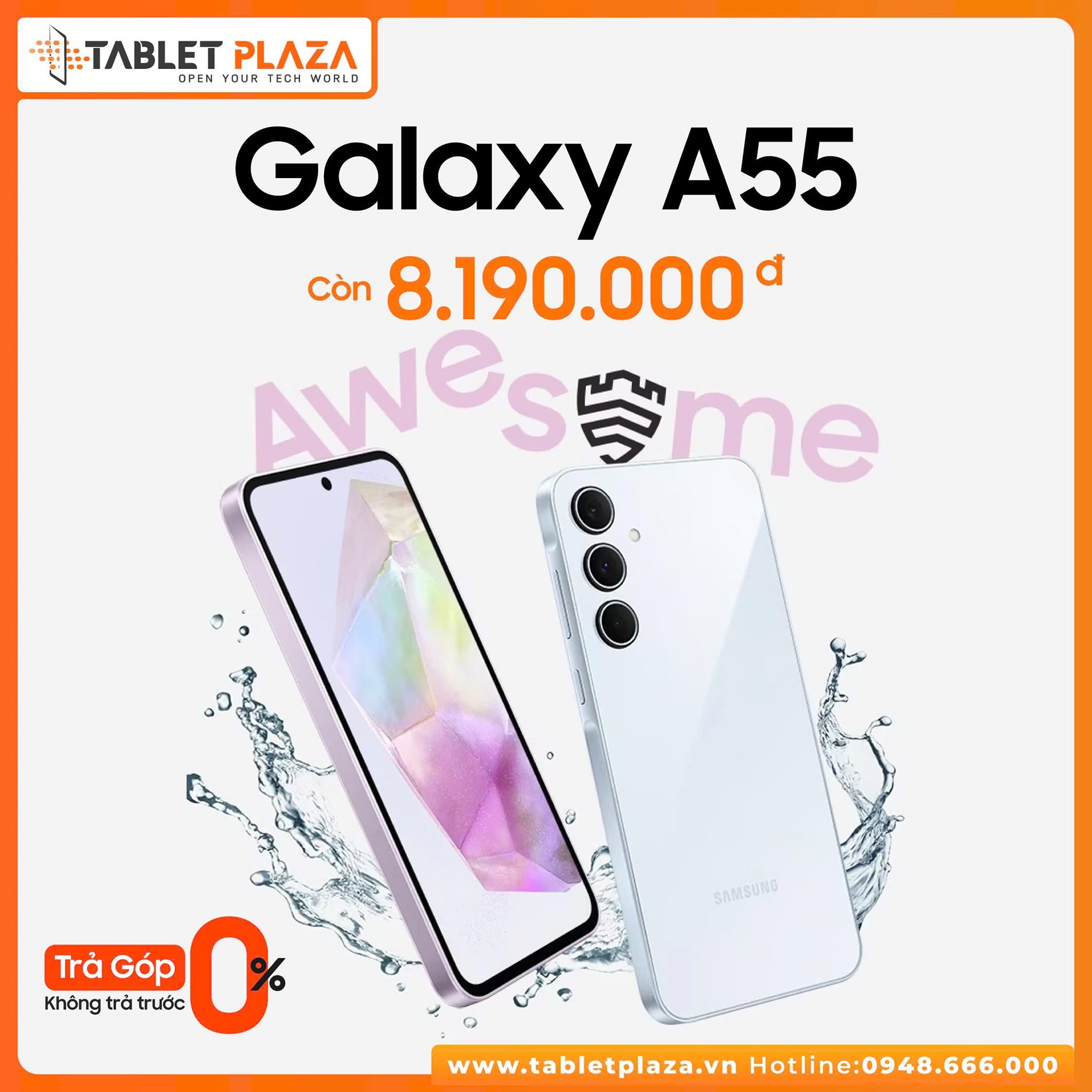 Sở hữu ngay A55 giá sale với giá sale chỉ còn 8.190.000đ