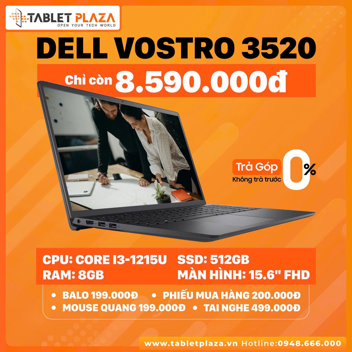 Làm việc năng xuất hơn cùng máy tính Dell Vostro