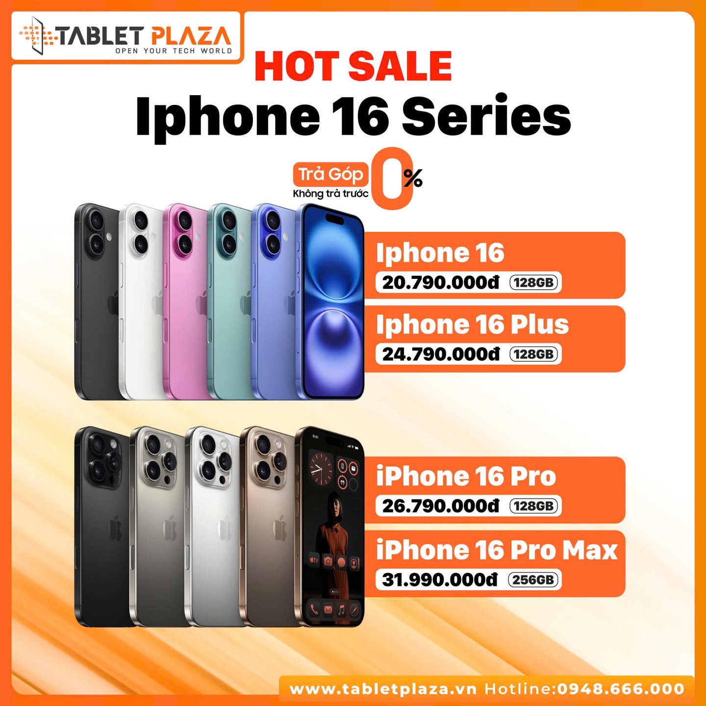 Hot deal cho Iphone 16 Series giá tốt chỉ 20.790.000đ