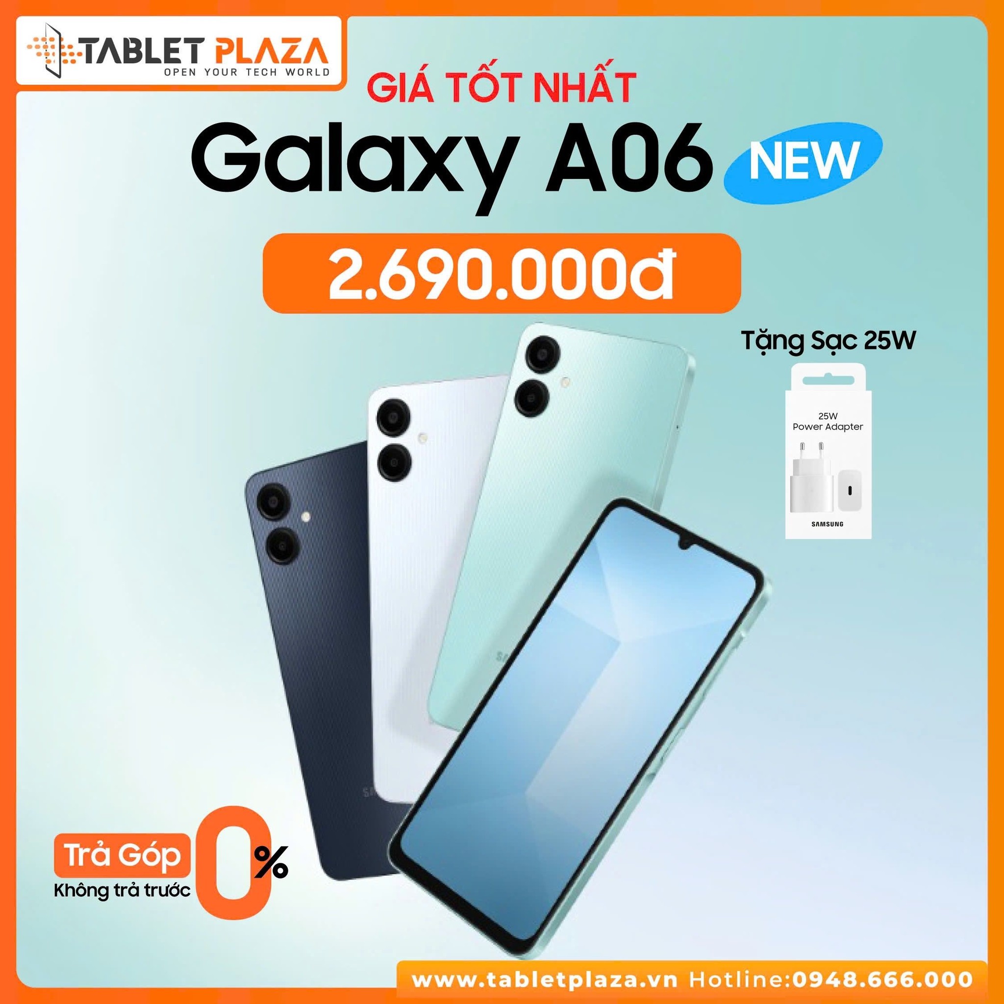 Gía tốt cho Samsung Galaxy A06 chỉ còn 2.690.000đ