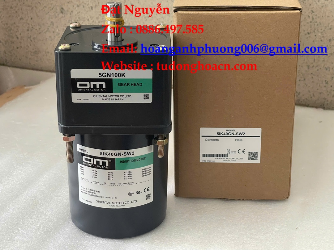 Bộ động cơ và hộp số 5IK40GN-SW2 + 5GN100K chính hãng giá tốt nhất