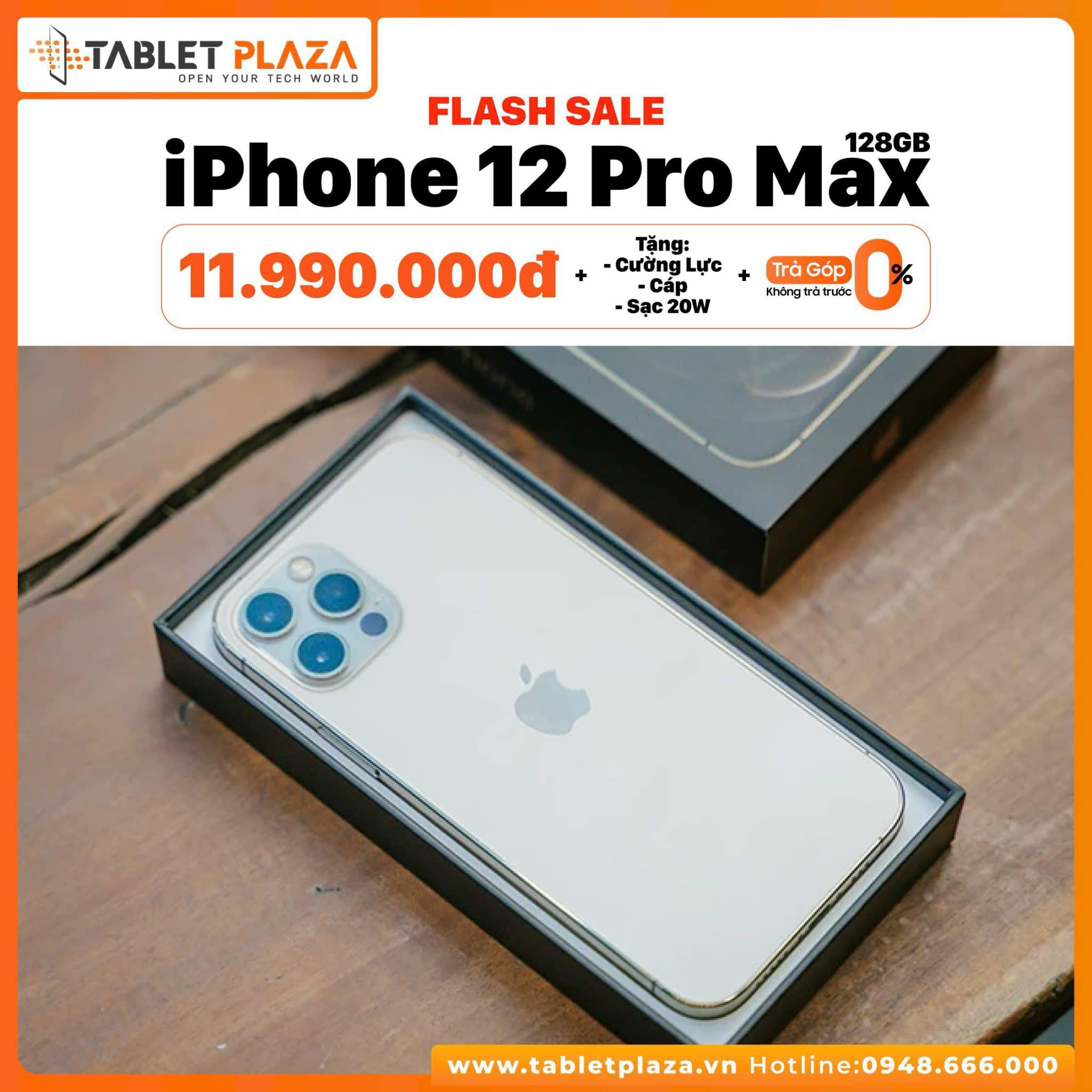 Lên deal Iphone 12 Promax giá sale chỉ còn 11.990.000đ