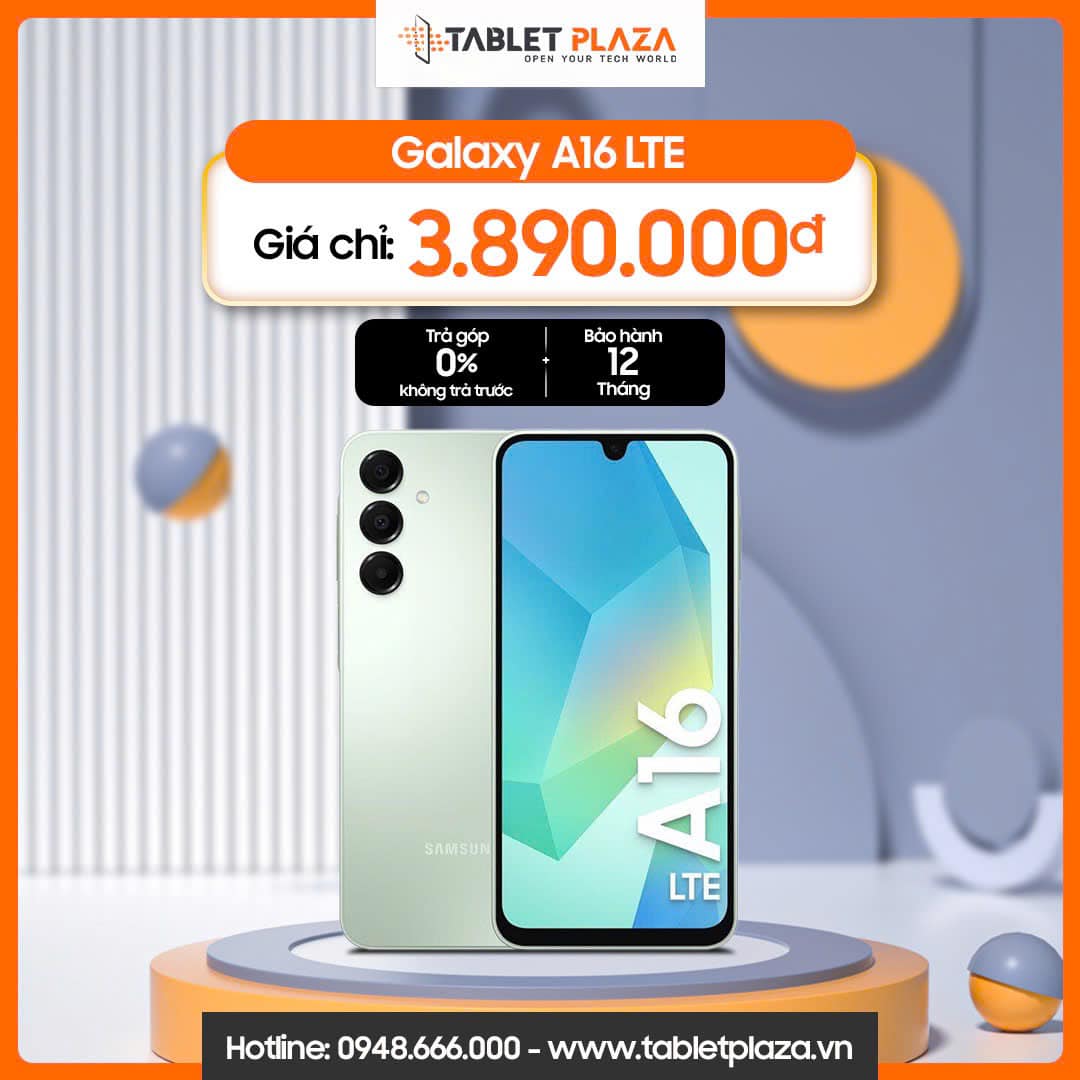 Samsung Galaxy A16 giá sale chỉ còn 3.890.000đ