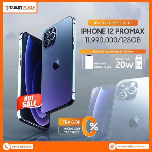 Săn ngay Iphone 12 Promax hàng likenew giá siêu hời