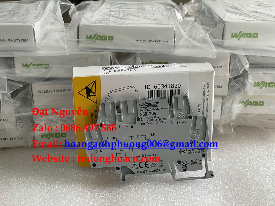 859-304 Wago khối mở rộng I/O nhỏ gọn , hiệu suất cao