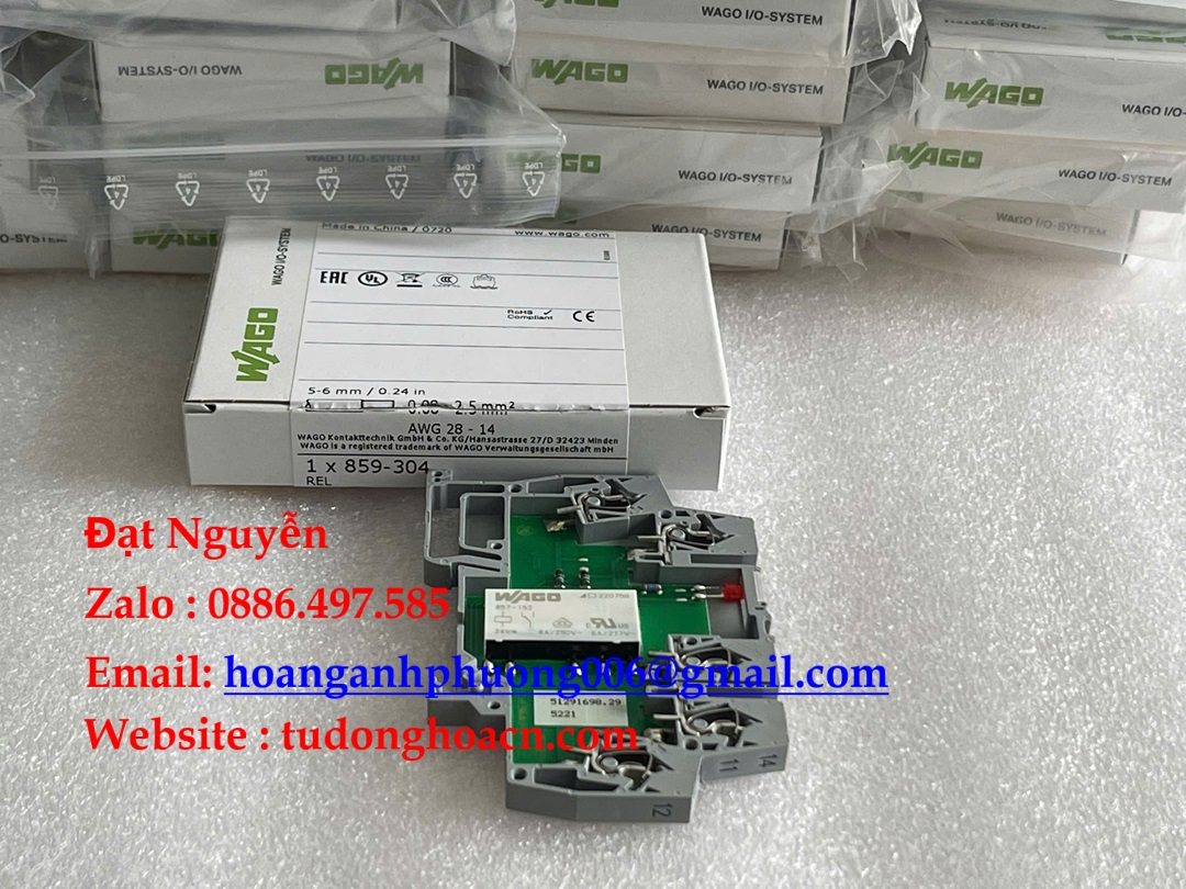 859-304 Wago khối mở rộng I/O nhỏ gọn , hiệu suất cao