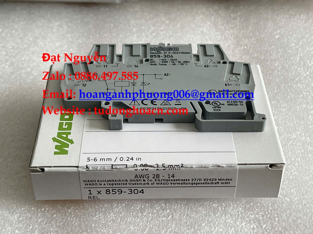 859-304 Wago khối mở rộng I/O nhỏ gọn , hiệu suất cao