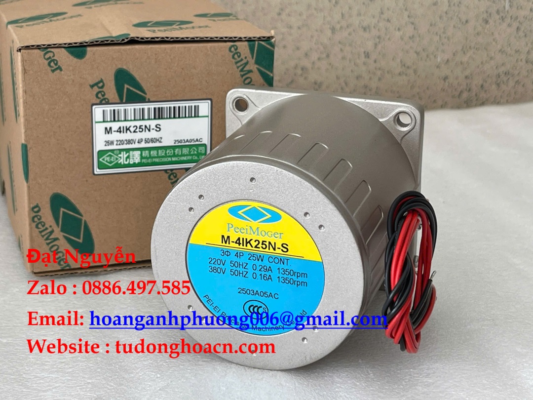 PeeiMoger M-4IK25N-S động cơ giảm tốc 220V chất lượng cao