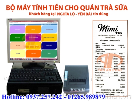 MÁY TÍNH TIỀN cho quán trà sữa tại Quảng Bình, Quảng Trị, Thừa Thiên Huế