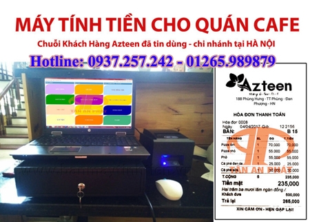 MÁY TÍNH TIỀN cho quán cafe tại Quảng Bình, Quảng Trị, Thừa Thiên Huế
