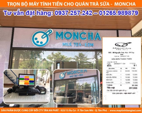 MÁY TÍNH TIỀN cho quán trà sữa tại Quảng Bình, Quảng Trị, Thừa Thiên Huế