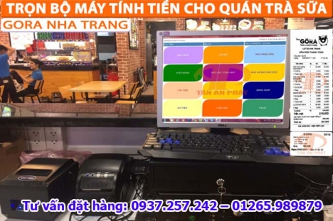 MÁY TÍNH TIỀN cho quán trà sữa tại Quảng Bình, Quảng Trị, Thừa Thiên Huế