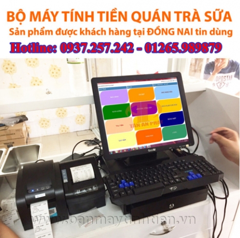 MÁY TÍNH TIỀN cho quán trà sữa tại Quảng Bình, Quảng Trị, Thừa Thiên Huế