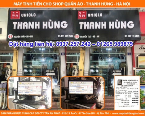 Máy tính tiền rẻ cho shop đồ thể thao, phụ kiện thời trang tại Hải Dương, Bắc Ninh, Vĩnh Phúc