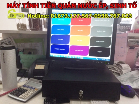 Máy tính tiền cho quán kem, sinh tố tại Hà Tĩnh, Quảng Bình, Quảng Trị