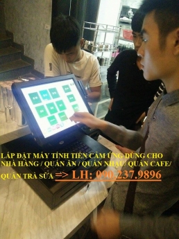 Bán máy tính tiền nguyên khối cho quán Trà Sữa tại Long An