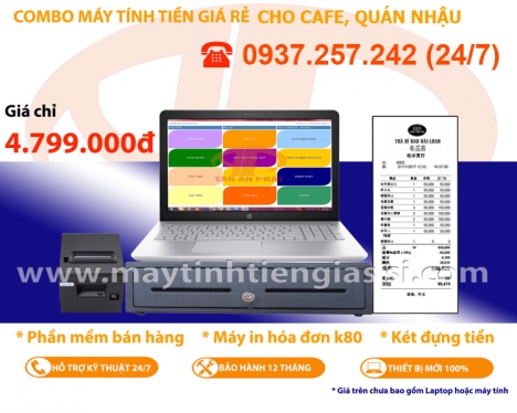 TRỌN BỘ PHẦN MỀM TÍNH TIỀN CHO QUÁN CAFE, NHÀ HÀNG TẠI HÀ TĨNH