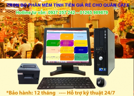 MÁY TÍNH TIỀN TRỌN BỘ CHO QUÁN CAFE, NHÀ HÀNG TẠI HÀ TĨNH