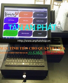 Máy tính tiền trọn bộ dùng cho nhà hàng-quán cafe-trà sữa