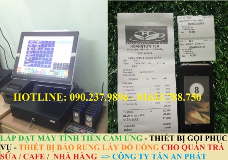 Bán máy tính tiền cảm ứng tốt nhất cho quán trà sữa