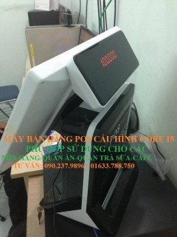 Máy tính tiền cảm ứng cho quán trà sữa tại Bắc Giang