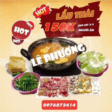 Lẩu thái Lê Phương thịt bò mỹ