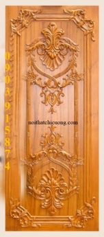 Đồ gỗ nội thất - Cửa gỗ mỹ nghệ kiểu cổ điển sang trọng