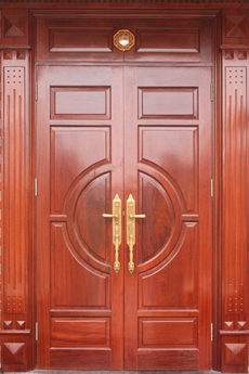 Đồ gỗ nội thất - Cửa gỗ mỹ nghệ kiểu cổ điển sang trọng