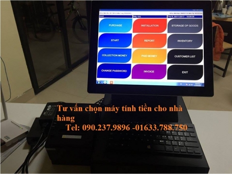 Bán máy tính tiền cảm ứng cho nhà hàng tại Bình Dương