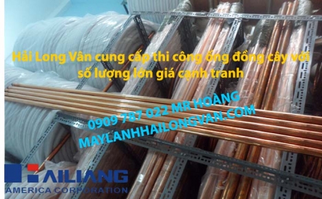 Thi công ống đồng máy lạnh giá rẻ cho nhà hàng