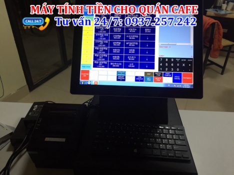 MÁY TÍNH TIỀN CẢM ỨNG CHO QUÁN CAFE