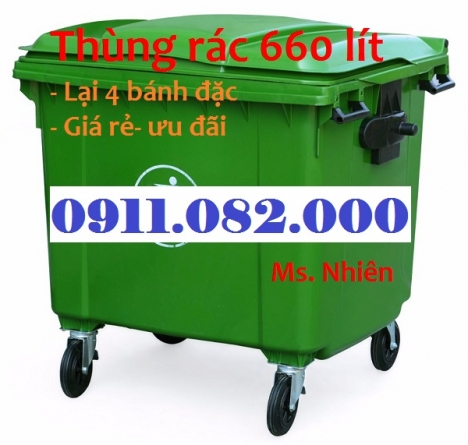 Bán thùng rác 120 lít giá rẻ- thùng rác 240 lít giá sỉ thấp nhất- 0911082000