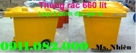 Bán thùng rác 120 lít giá rẻ- thùng rác 240 lít giá sỉ thấp nhất- 0911082000