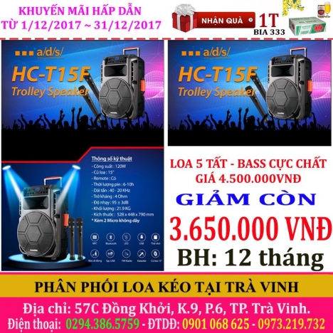 loa kẹo kéo giá rẻ tại trà vinh