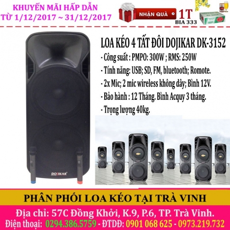 Phân phối loa kéo ở trà vinh giá rẻ