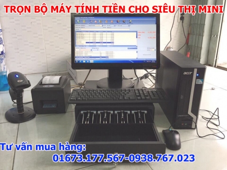 Máy tính tiền dùng cho siêu thị tại Cần Thơ