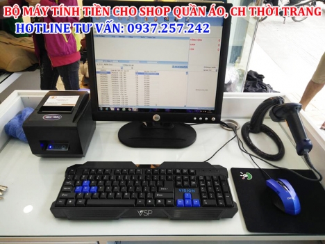 BỘ MÁY TÍNH TIỀN CHO SHOP QUẦN ÁO, CỬA HÀNG THỜI TRANG